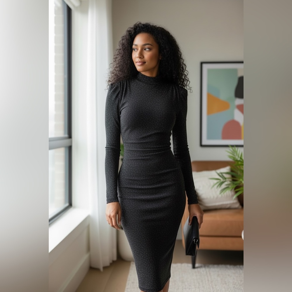 🖤JLUXLABEL🖤 Black Long Sleeve Dress - Picture 4 of 9